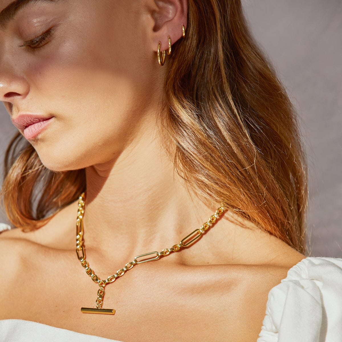 Arms of Eve - Shia Gold Huggie Earrings