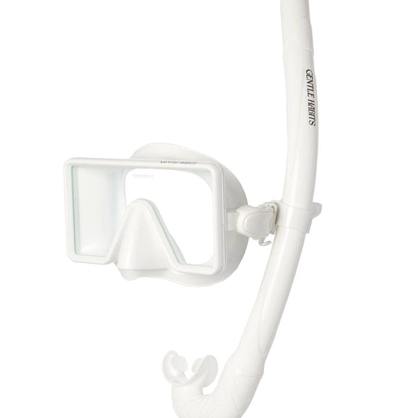Gentle Habits - Barbados Retro Dive Mask & Snorkel in White (Save 20%)