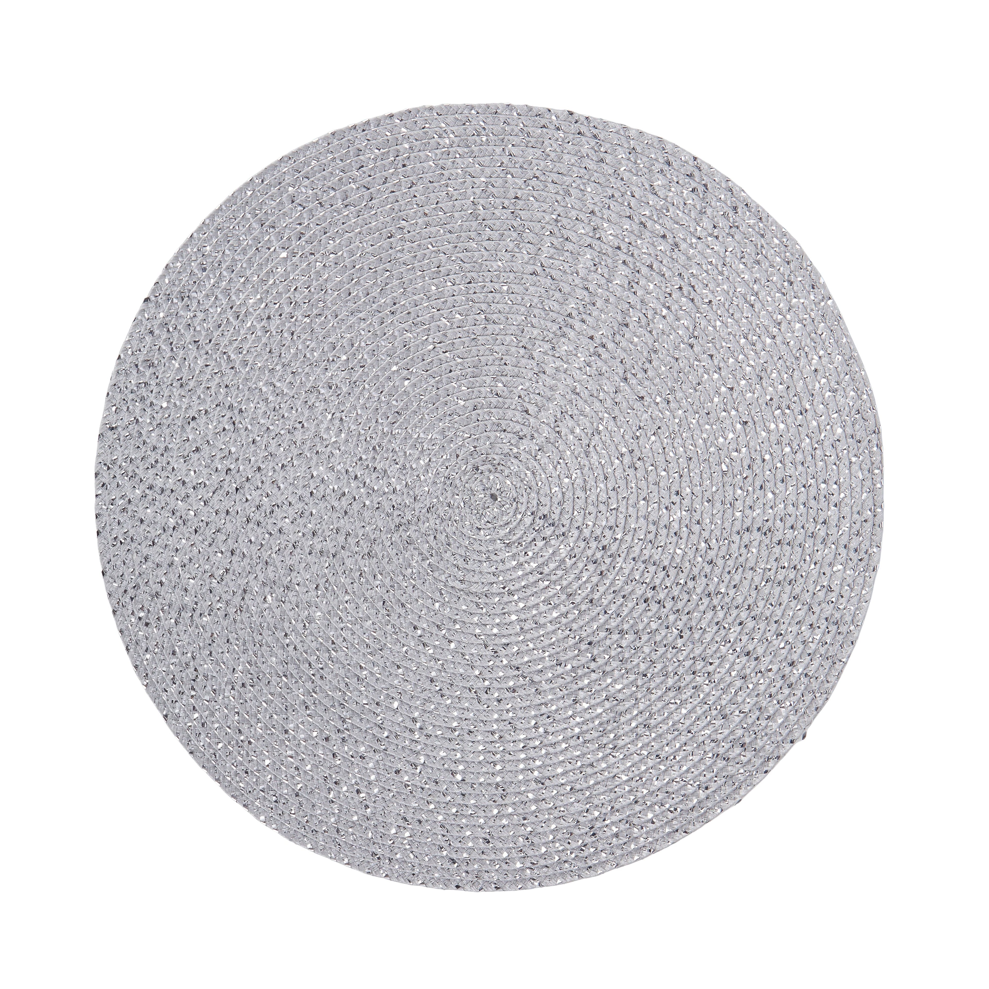 Woven Silver Placemat Set of 4