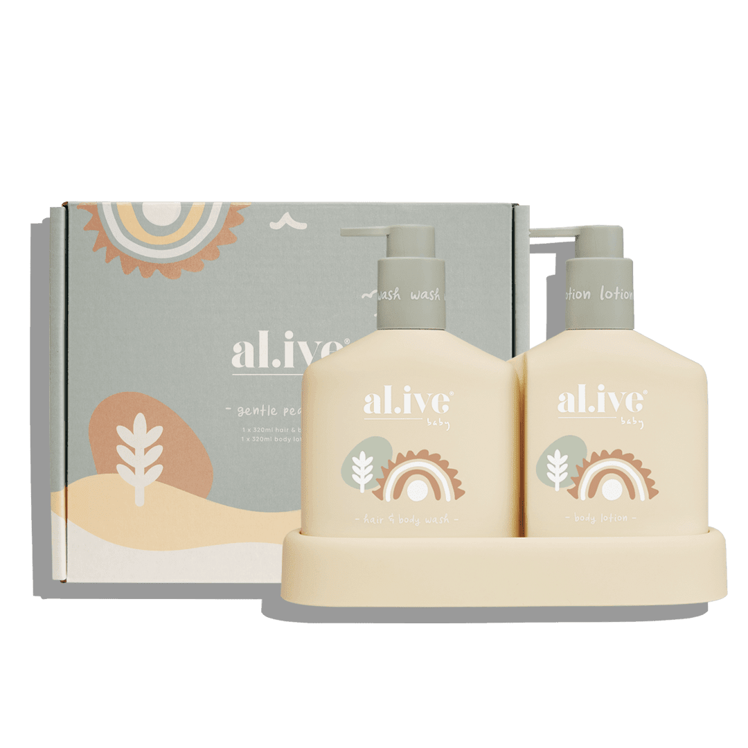 Al.ive Body - Gentle Pear Baby Hair & Body Wash / Lotion Duo