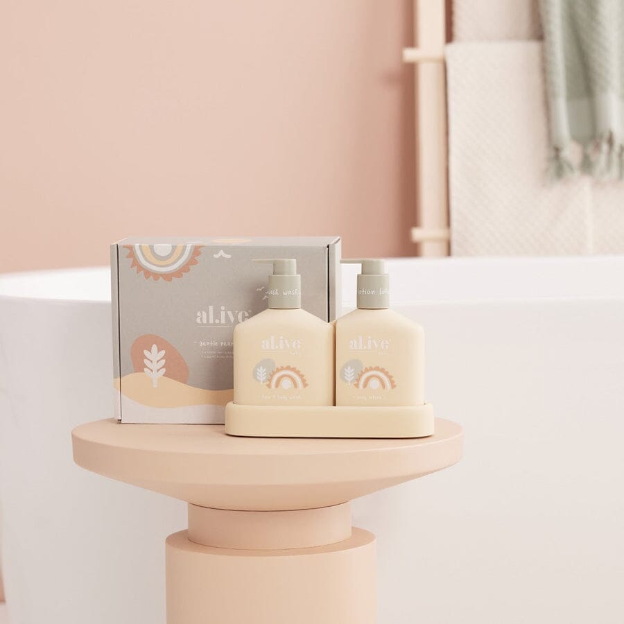 Al.ive Body - Gentle Pear Baby Hair & Body Wash / Lotion Duo