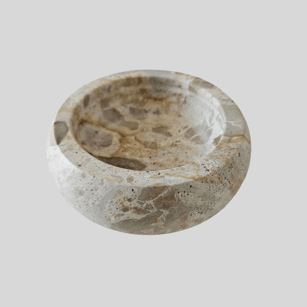 Bardot Marble Bowl in Taupe