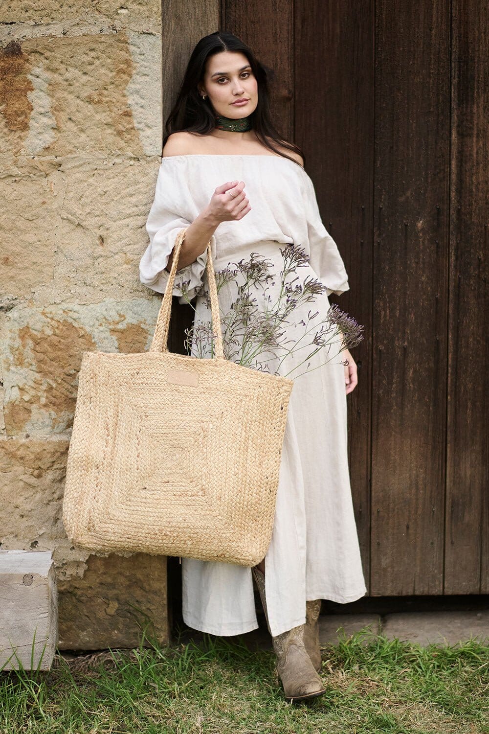 Cestino Oversized Jute Market Bag