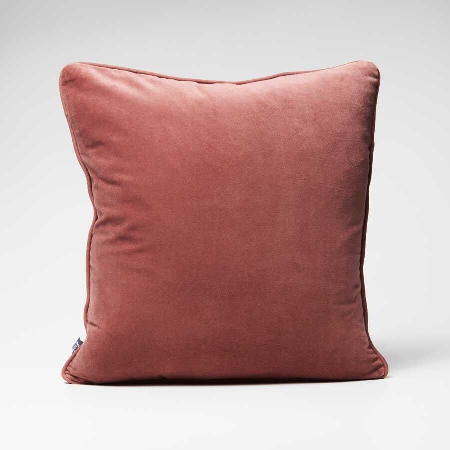 Lynette Velvet Cushion in Desert Rose - 50x50cm