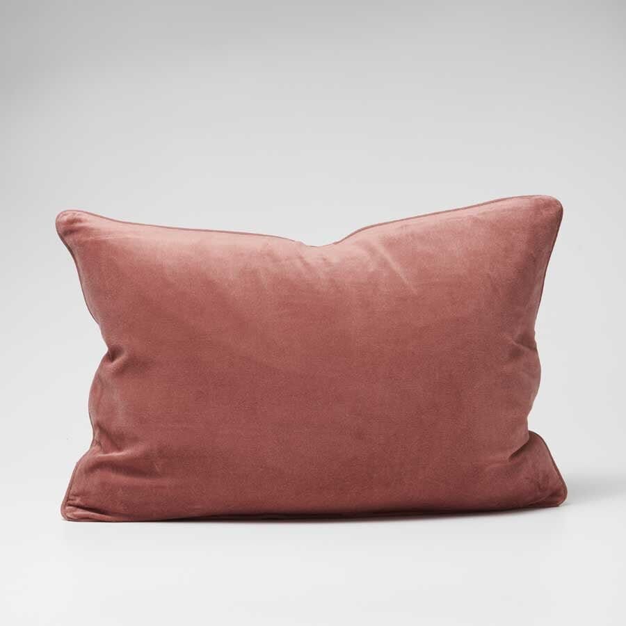 Lynette Velvet Cushion in Desert Rose - 40x60cm