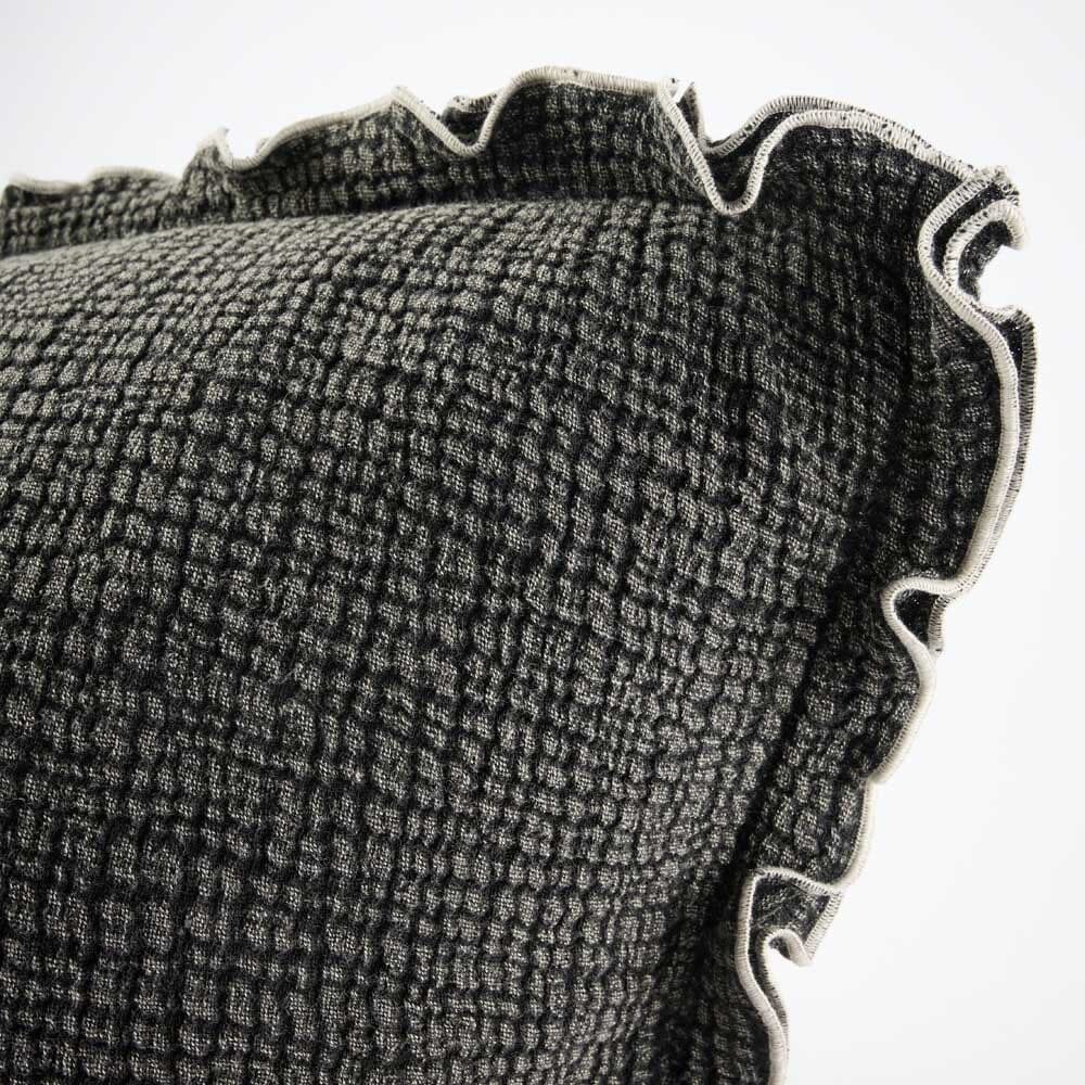 Onda Feather Insert Cushion in Black - 50 x 50cm (Save 23%)
