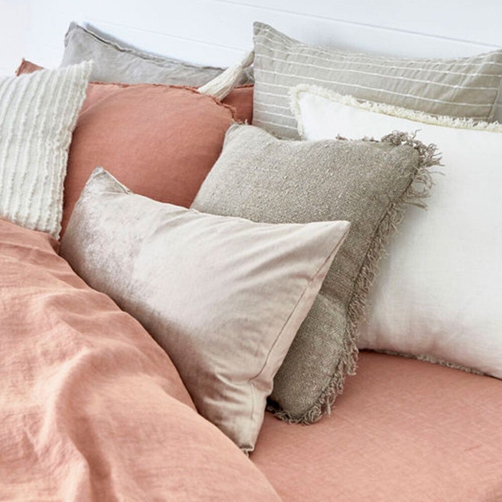 Precious Velvet Feather Insert Cushion in Soft Gold - 40 x 60cm (Save 20%)