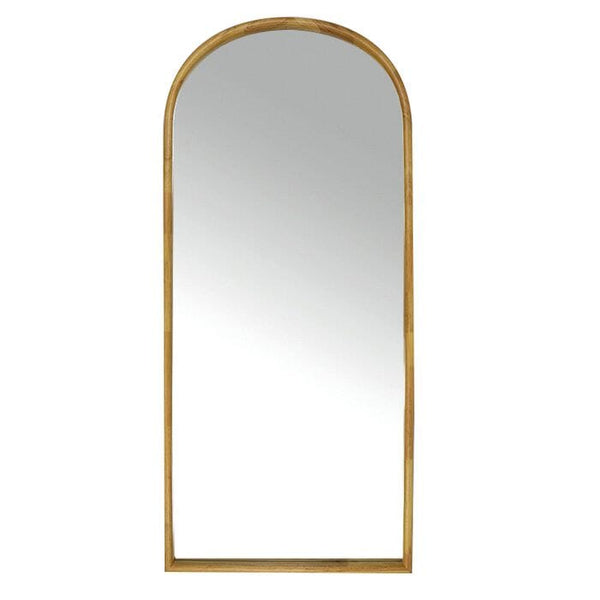 Angelique Arch Metal Floor Mirror in Antique Gold 180cm