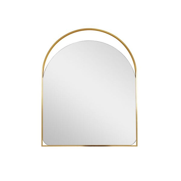Ela Arch Metal Wall + Table Mirror in Gold