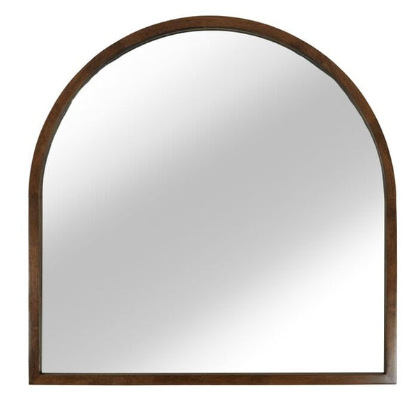 Astria Arch Wall + Table Mirror in Walnut Wood