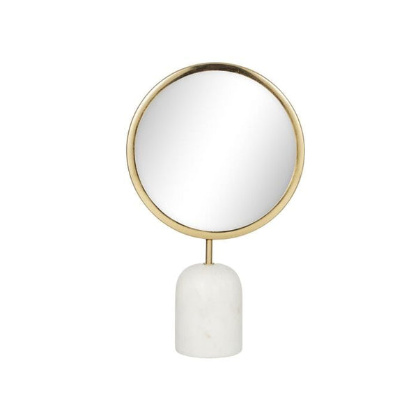 Stasia Marble Table Mirror in  Gold