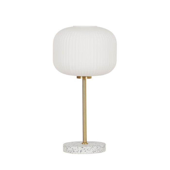 Aristea Terrazzo Table Lamp in White/Gold