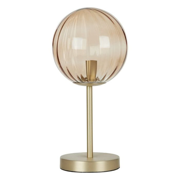 Aristea Glass Table Lamp in Rose/Gold (Save 13%)