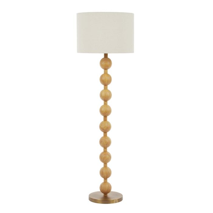 Dinah Floor Lamp in Natural/White