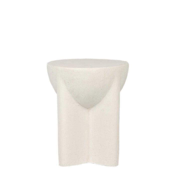 Haifa Stone Side Table Chalk (Save 11%)