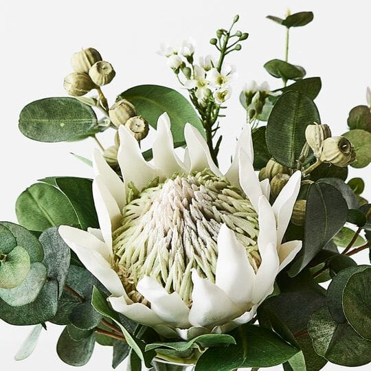 Protea King Artificial in Vase 30cm
