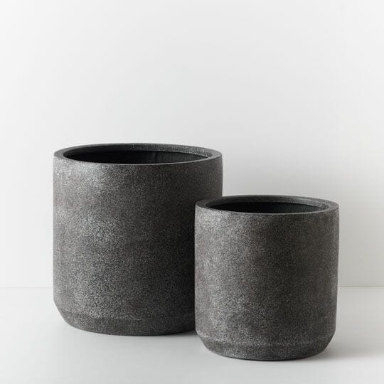 Isadora Pot in Black Terrazzo 50cm