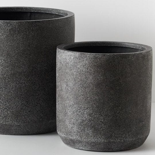 Isadora Pot in Black Terrazzo 50cm