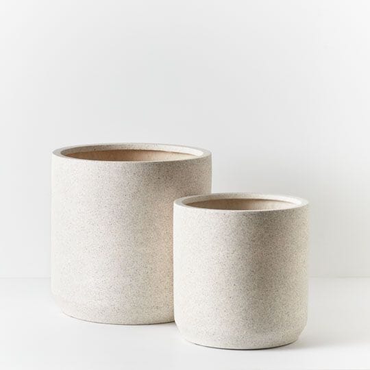 Isadora Pot in White Terrazzo 50cm