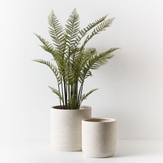 Isadora Pot in White Terrazzo 50cm