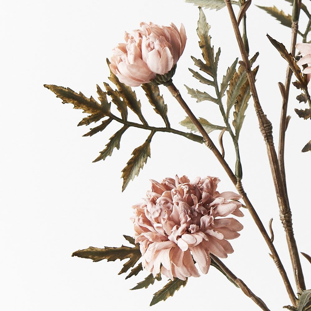 Chrysanthemum Celeste Spray in Dusty Pink 61cm