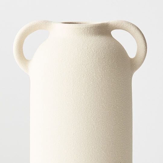 Ynes Stone Vase in Ivory 20.5cm