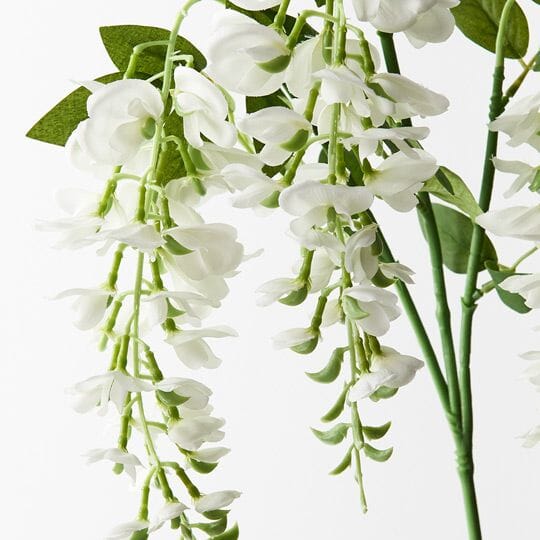 Wisteria Faux Spray in White
