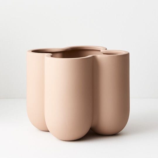 Saya Ceramic Vase Pot in Nude (Save 23%) - Large