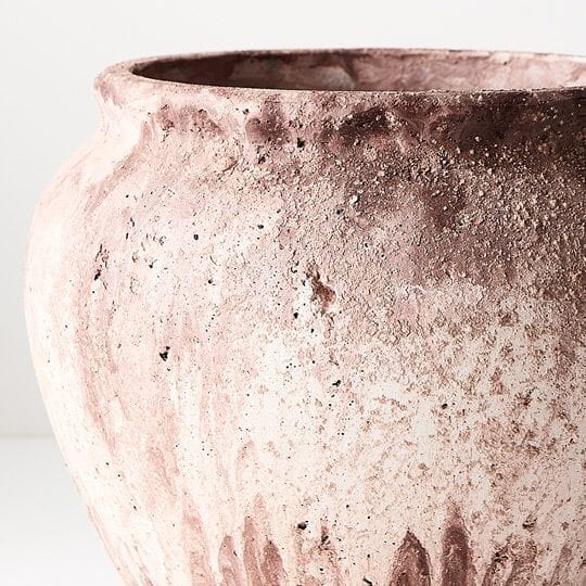 Sicily Urn Vase in Antique Terracotta 30cm