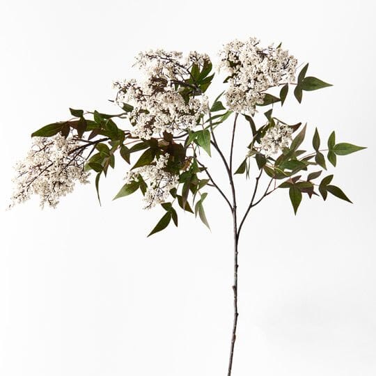 Berry Pepper Artificial Spray in Cream White 115cm