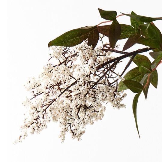 Berry Pepper Artificial Spray in Cream White 115cm