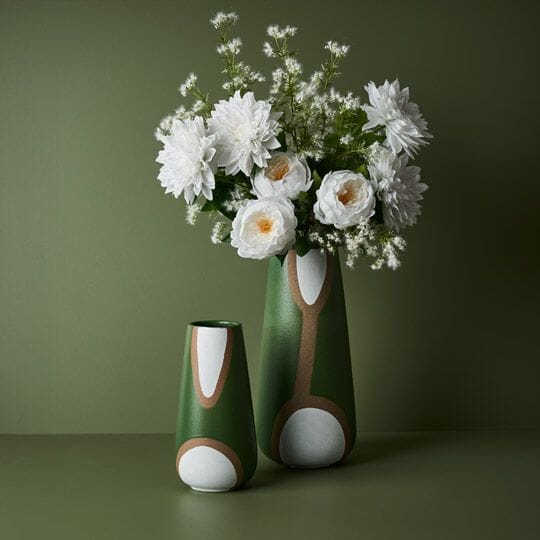 Berry Flowering Artificial Spray in White 68cm