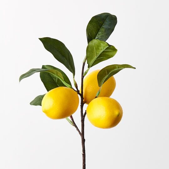 Lemon Artificial Spray W/ Leaves