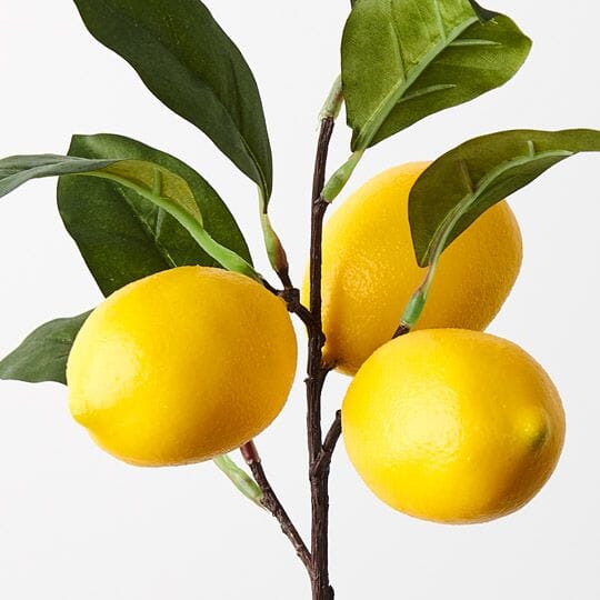 Lemon Artificial Spray W/ Leaves