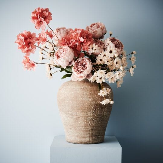 Peony Artificial Stem in Dusty Pink 64cm