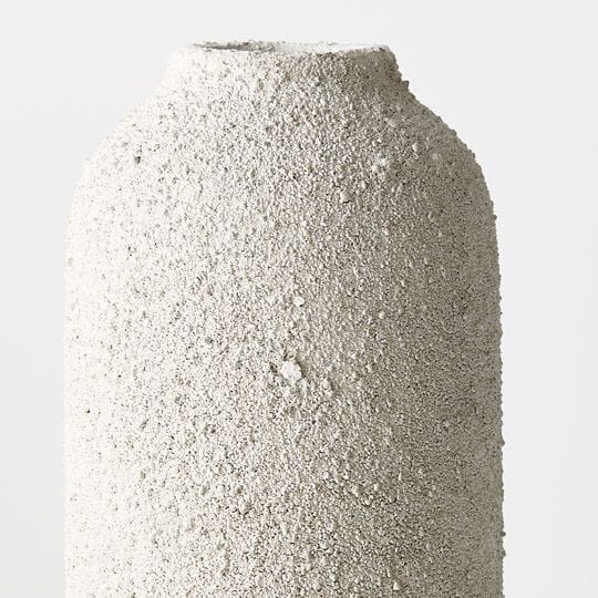 Margarida Stone Textured Vase in Antique Grey 30cm