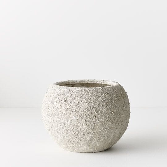 Margarida Stone Pot in Antique Grey 21cm