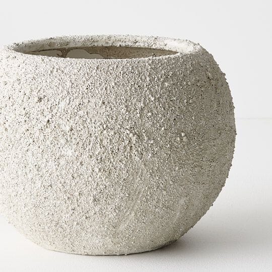 Margarida Stone Pot in Antique Grey 21cm