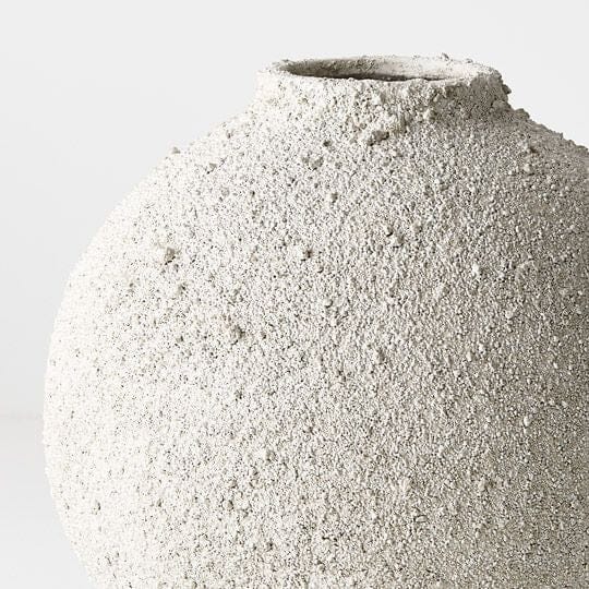 Margarida Stone Textured Vase in Antique Grey 21cm