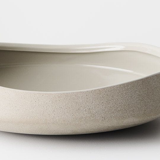 Katia Stoneware Fruit/Salad Bowl in Taupe 37cm