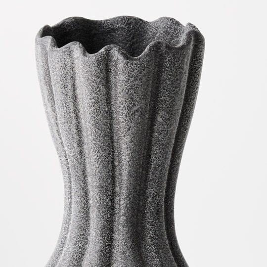 Allegra Stoneware Vase in Charcoal 30cm