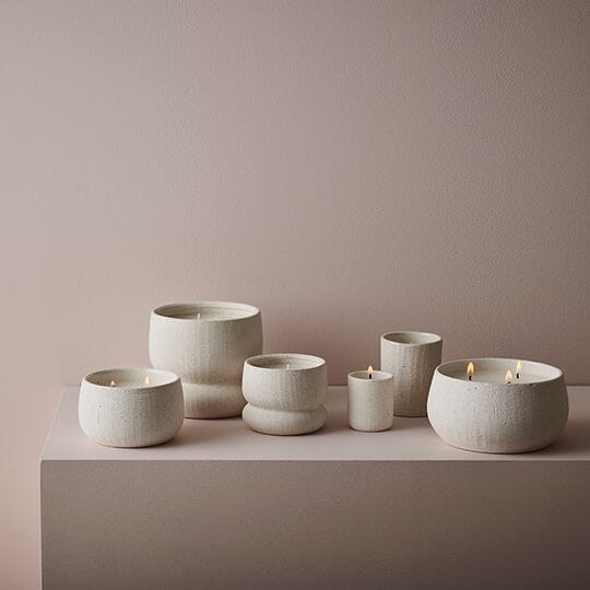 Gisele Bergamot Candle in White Stone 16.5cm