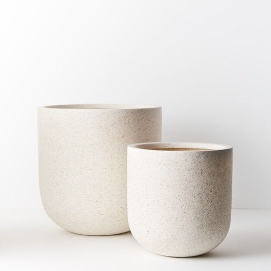 Cello Terrazzo Pot in White 30cm