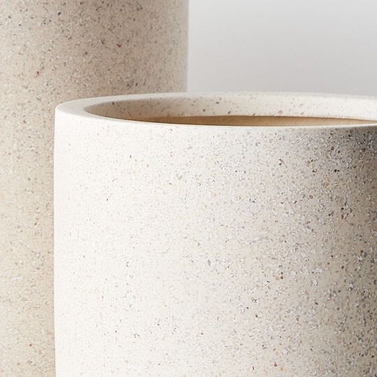 Cello Terrazzo Pot in White 30cm