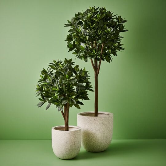 Cello Terrazzo Pot in White 30cm