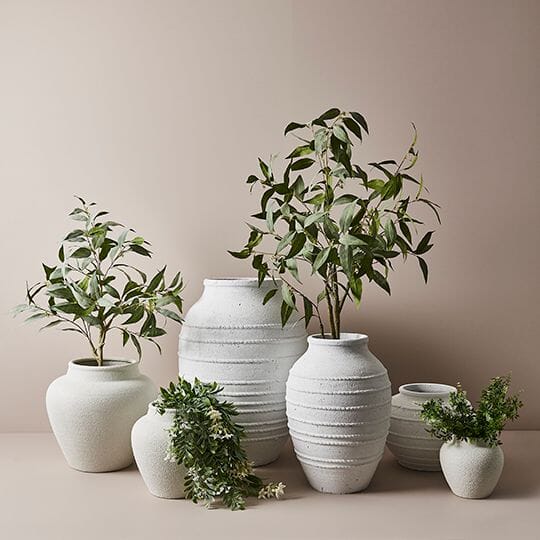 Odelle Texture Vase or Pot White - Medium
