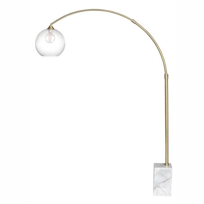 Ortega Marble Floor Lamp in Gold/White