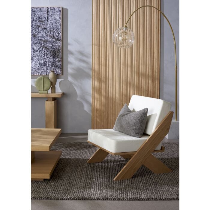 Ortega Marble Floor Lamp in Gold/White