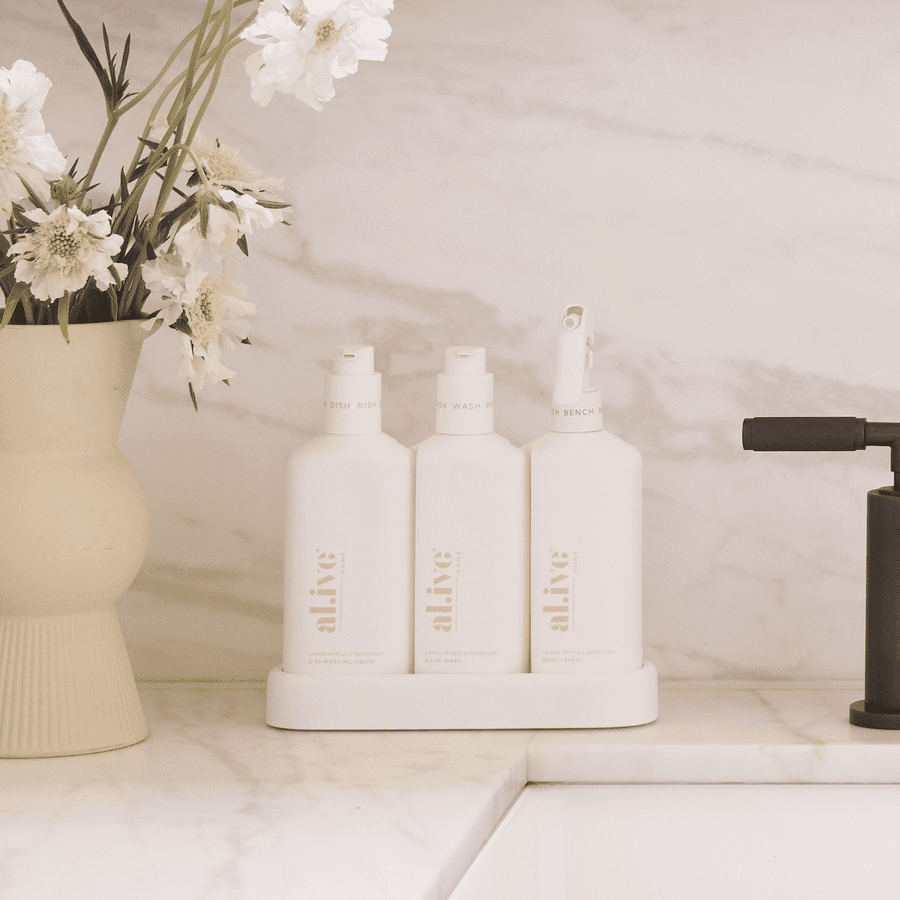 Al.ive Body - Kitchen Trio & Towel Gift Set - Lemon Myrtle & Honeydew