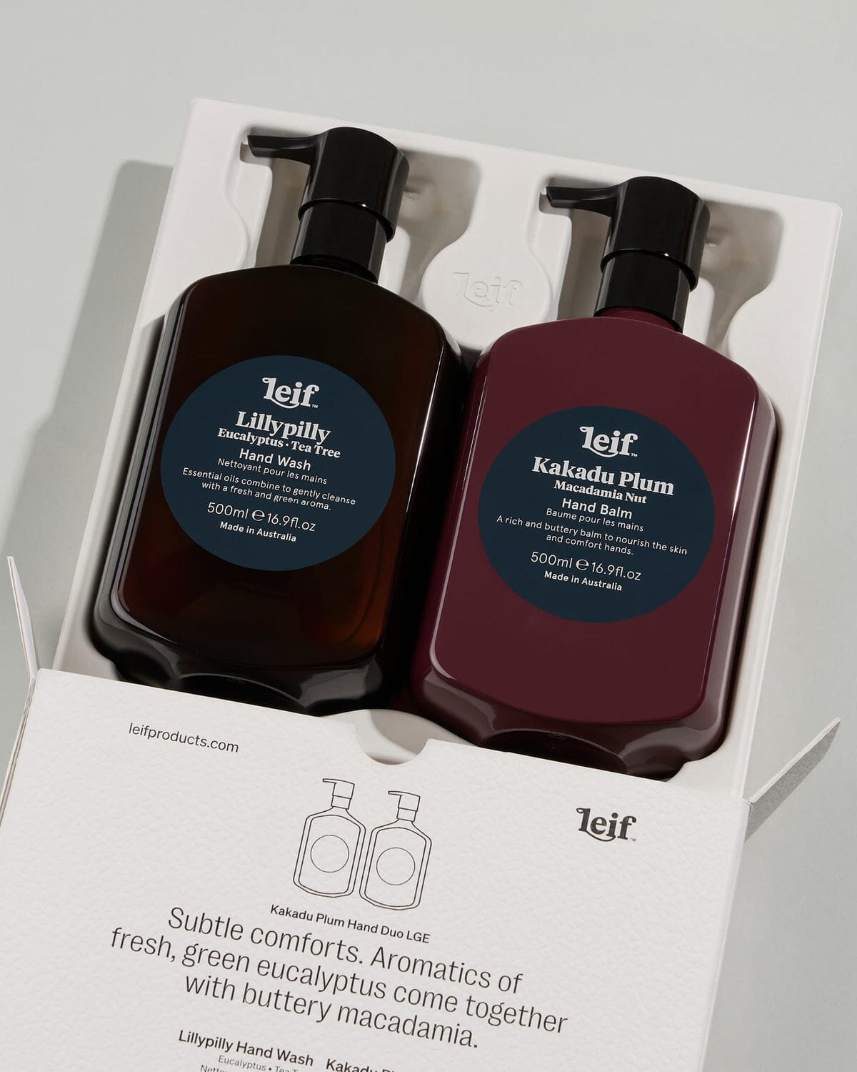 Leif Body - Kakadu Plum Hand Duo Gift Pack 500ml